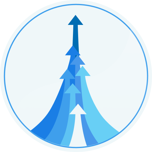 Arrows pointing up