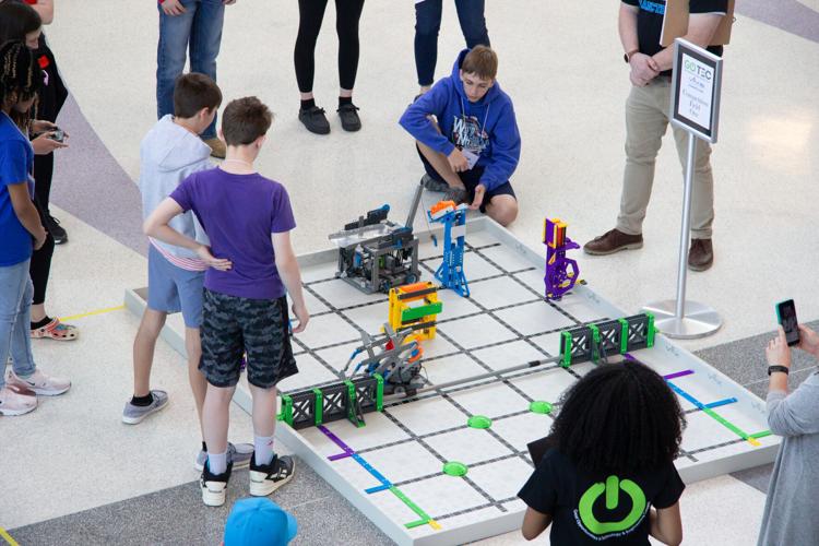 Middle school teams build robots for competition