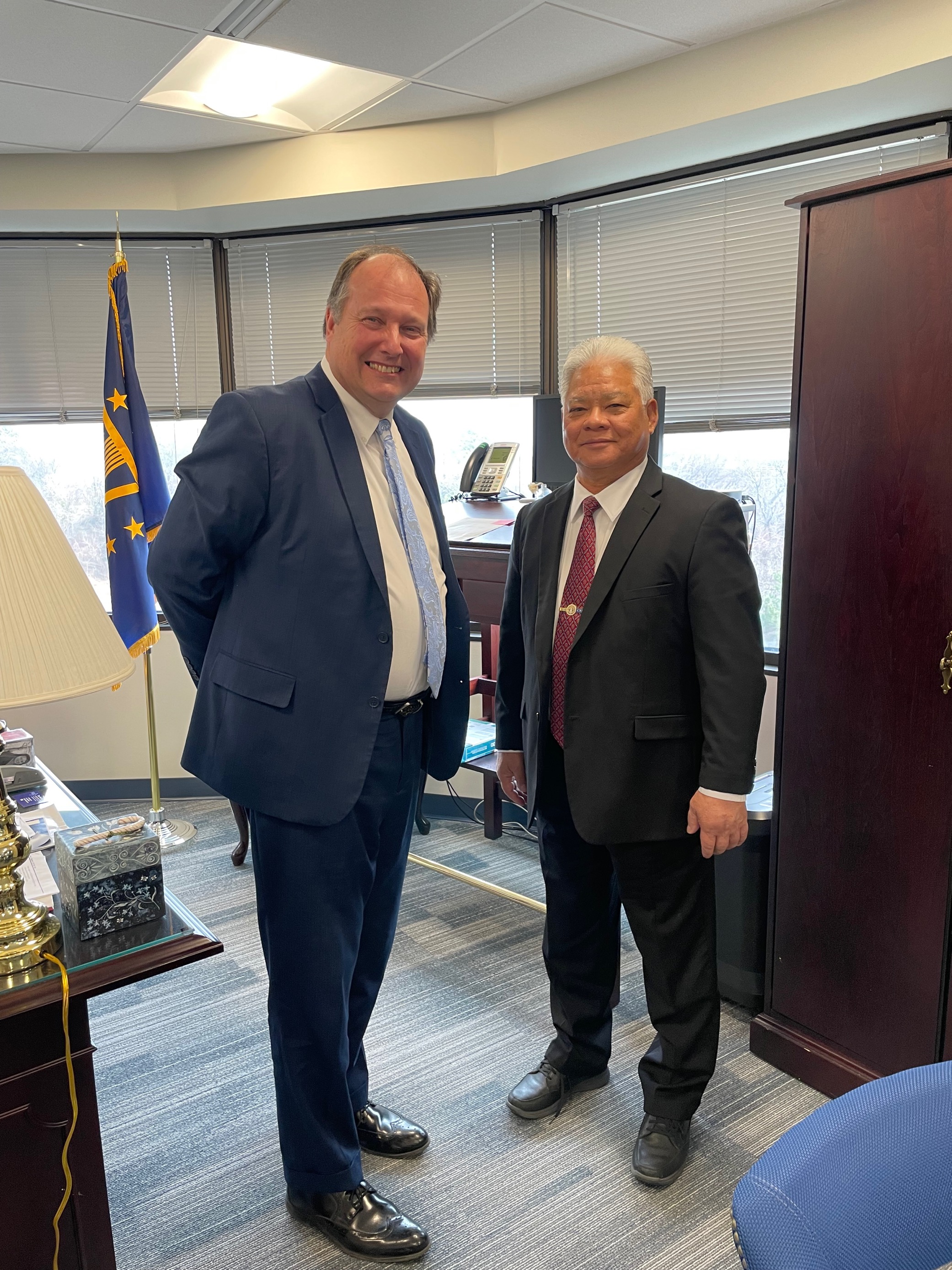 Governor Palacios Meets with Department of Defense OLDCC Director O’Brien